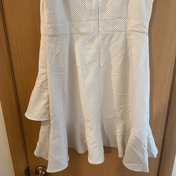 Banana Republic Factory Polka Dot Ruffle Sleeveless Dress Size 10P Petite - Picture 10 of 10